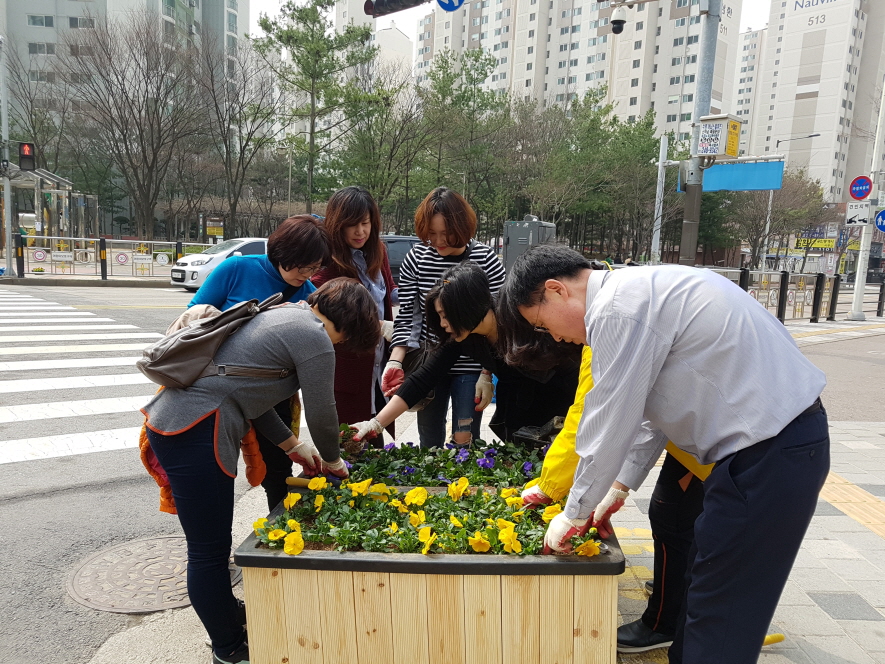 정자3동 마을정원 만들기